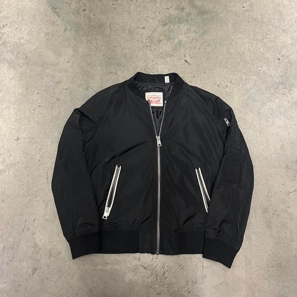 Essential‎ Levi's full zip bomber Rickey cropped jacket - Picture 1 of 4